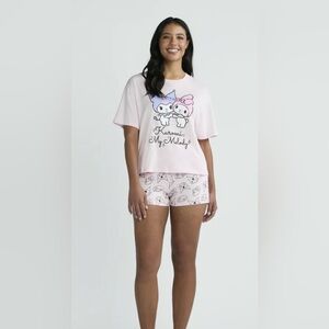 Kuromi size 3x Cute Pajama Set in Light Pink